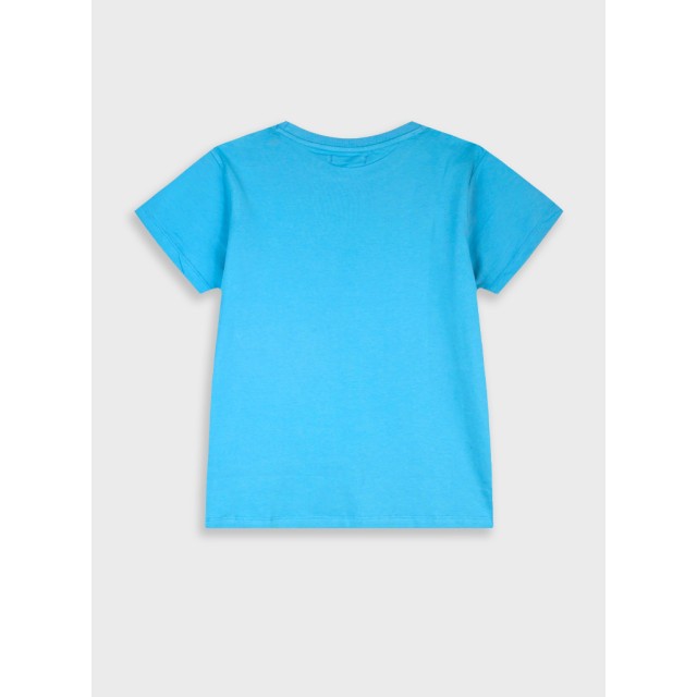 Basic Line t-shirt for boys | TURQUOISE