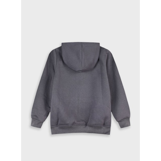 Energiers Basic Line hooded jacket for boys | DARK MELANGE