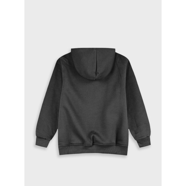 Energiers Basic Line Hooded Sweatshirt for Boys | NEGRO