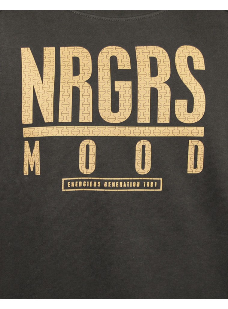 Μπλούζα με τύπωμα NRGRS MOOD | ΑΝΘΡΑΚΙ Μπλούζα με τύπωμα NRGRS MOOD | ΑΝΘΡΑΚΙ