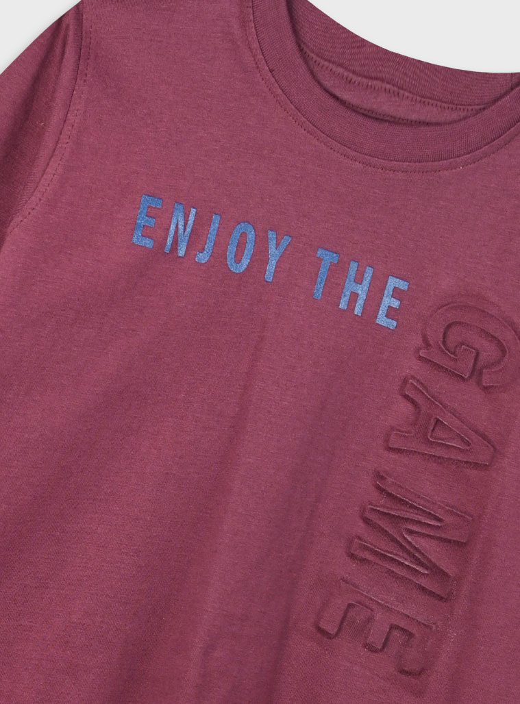 Μπλούζα με ανάγλωφο τύπωμα για αγόρι | ΣΑΝΓΚΡΙΑ