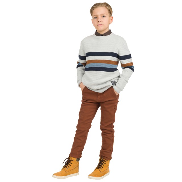 Elastic boy΄s chinos pants | CAMEL