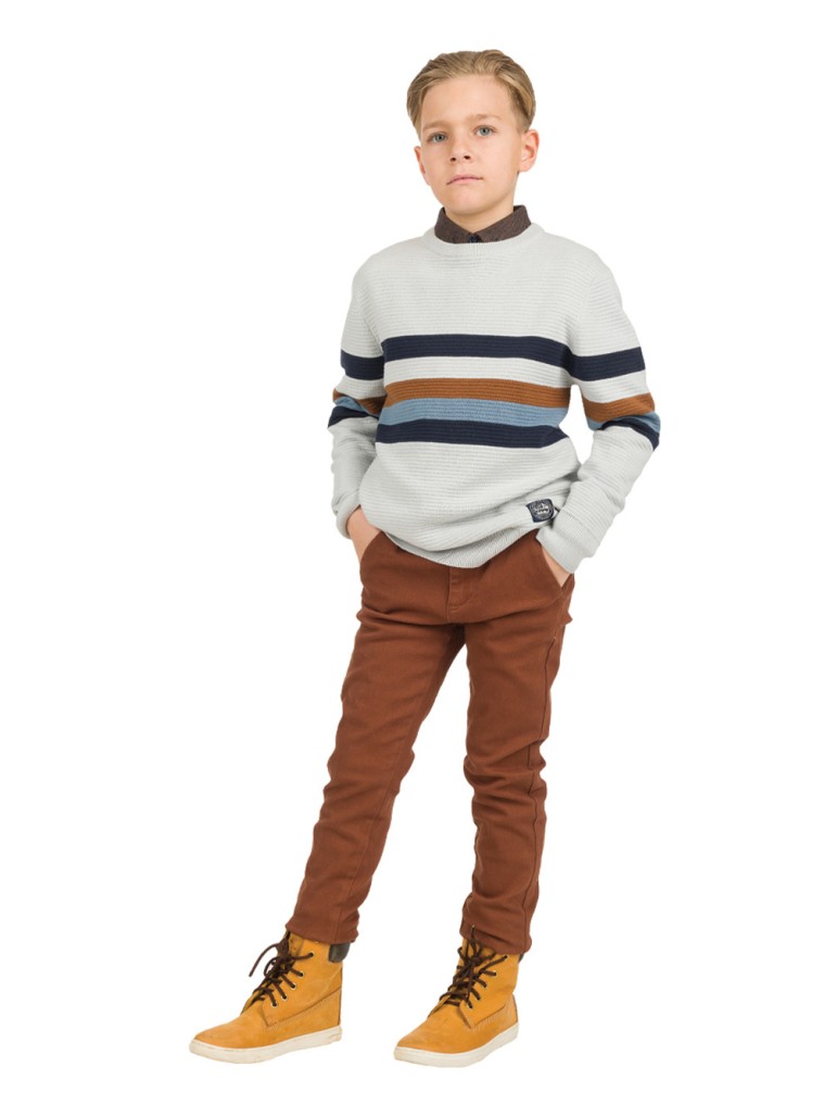 Elastic boy΄s chinos pants | CAMEL