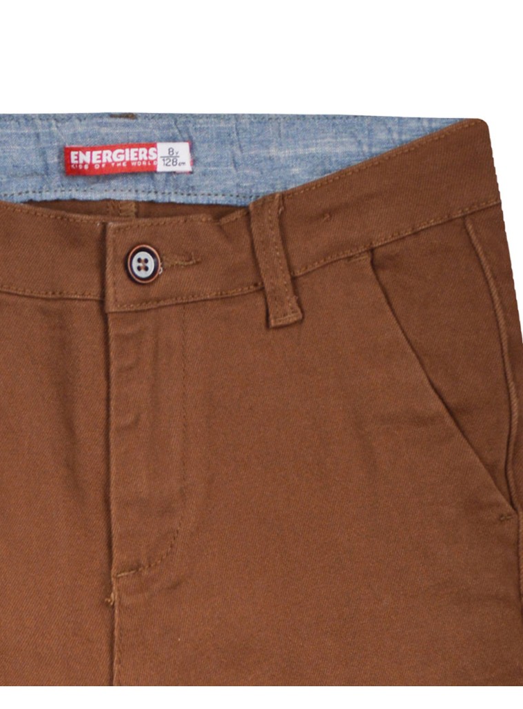 Elastic boy΄s chinos pants | CAMEL