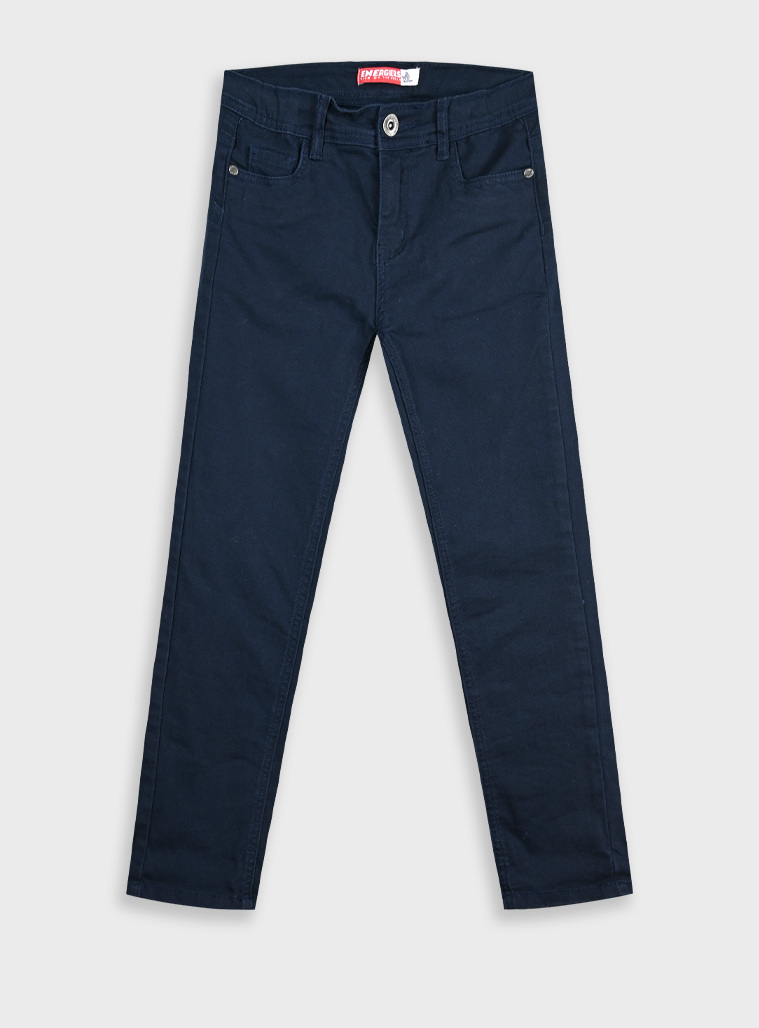 Five pocket pants for boys | Blu navy