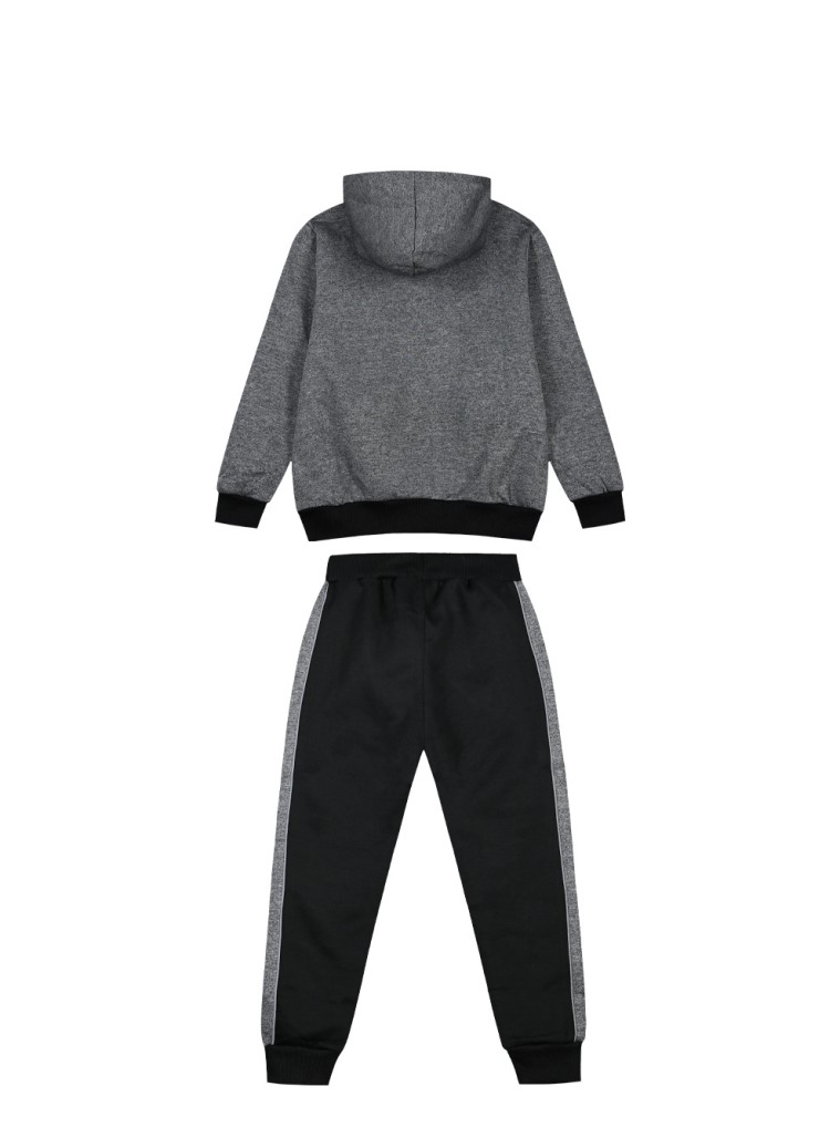 Φούτερ φόρμα σετ με κουκούλα για αγόρι | ΜΑΥΡΟ Φούτερ φόρμα σετ με κουκούλα για αγόρι | ΜΑΥΡΟ