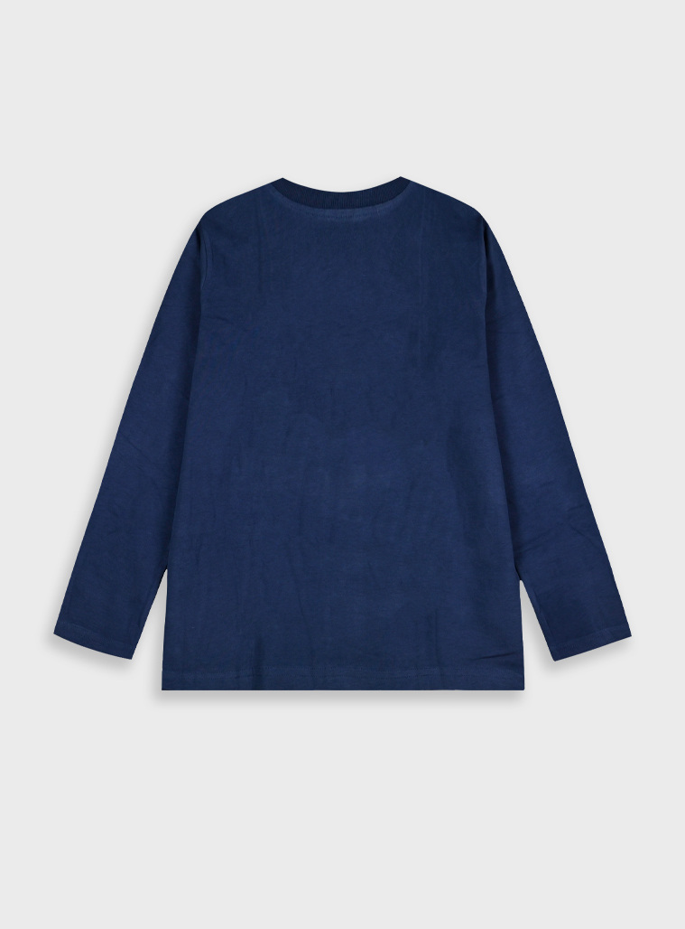 Boy΄s cotton jersey blouse | NAVY