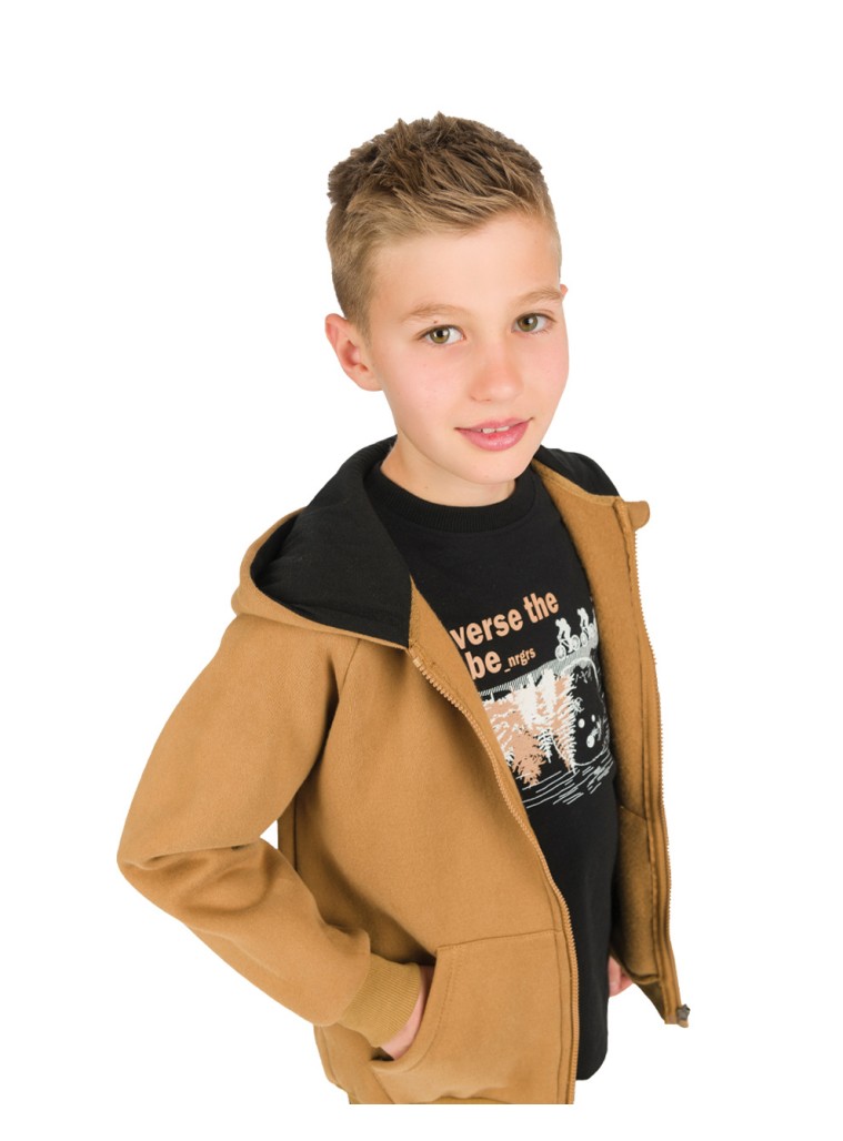 Boys΄ Mako Print Cotton T-Shirt | BLACK