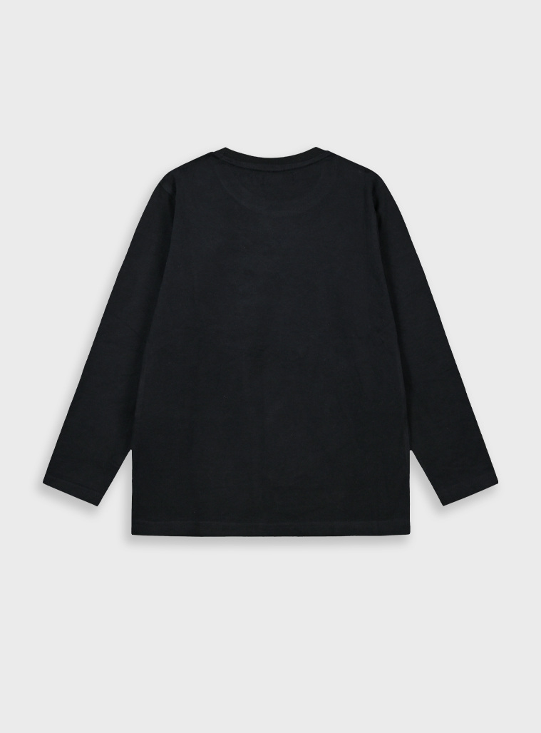 Boys΄ Mako Print Cotton T-Shirt | BLACK