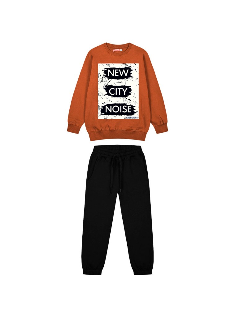 Φούτερ φόρμα με τύπωμα για αγόρι | ΜΑΥΡΟ Φούτερ φόρμα με τύπωμα για αγόρι | ΜΑΥΡΟ