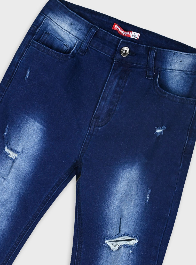 Ελαστικό τζην παντελόνι για αγόρι | ΜΠΛΕ ΤΖΗΝ