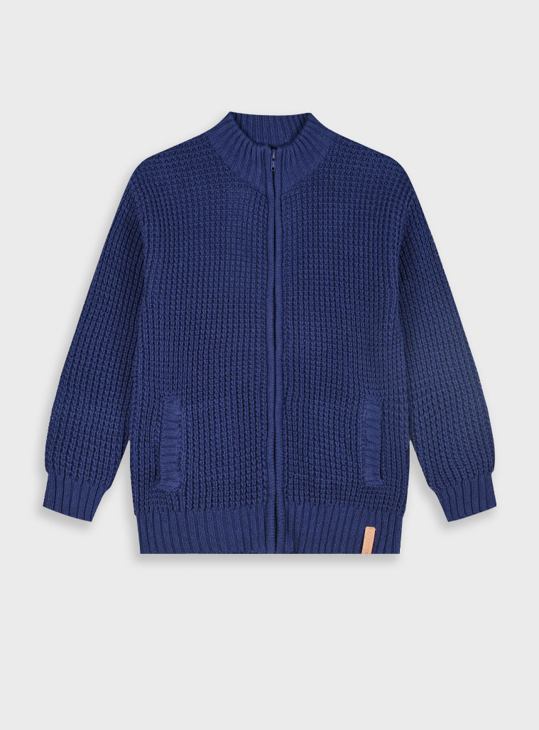 Knit cardigan for boys | NAVY Knit cardigan for boys | NAVY
