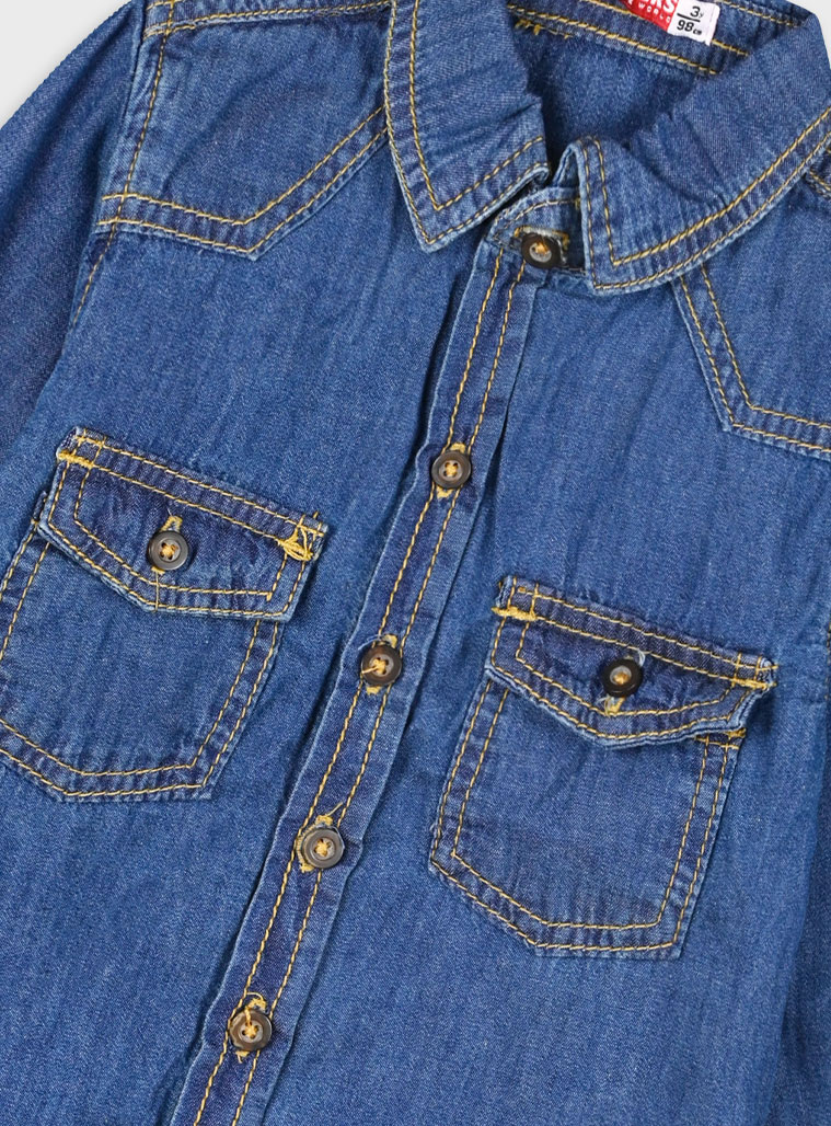 Denim button up shirt for boys | BLUE DENIM Denim button up shirt for boys | BLUE DENIM