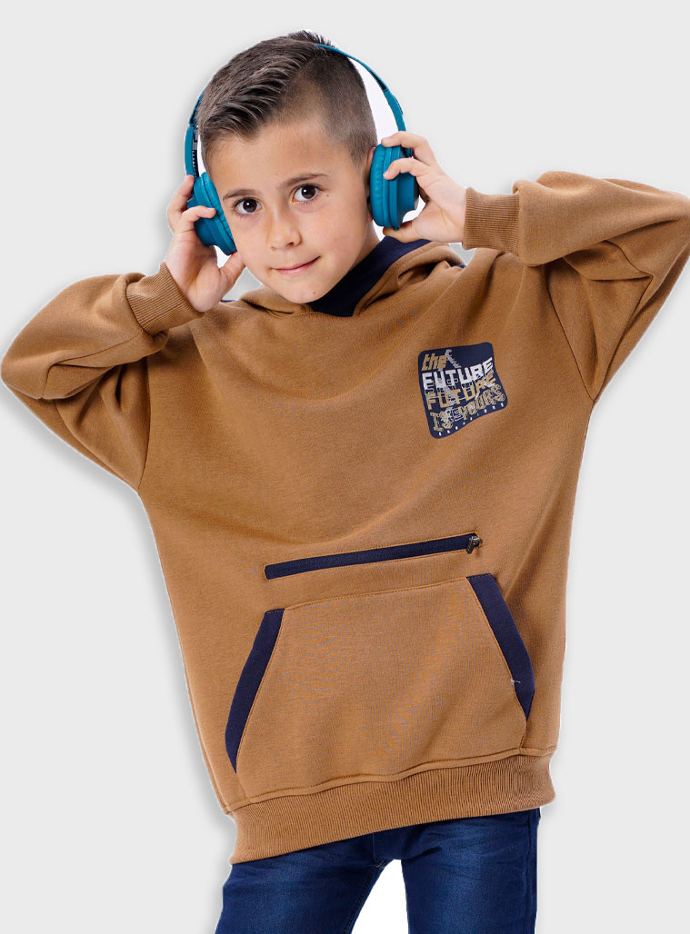 Fleece hoodie for boys | TABAC