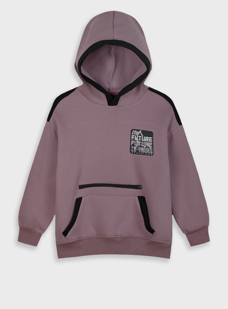 Fleece hoodie for boys | CLOUD GREY Fleece hoodie for boys | CLOUD GREY