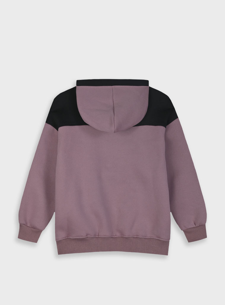 Fleece hoodie for boys | CLOUD GREY