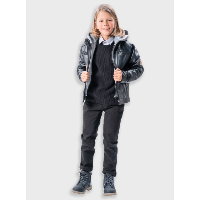 Πεντάτσεπο παντελόνι για αγόρι | ΜΑΥΡΟ Πεντάτσεπο παντελόνι για αγόρι | ΜΑΥΡΟ