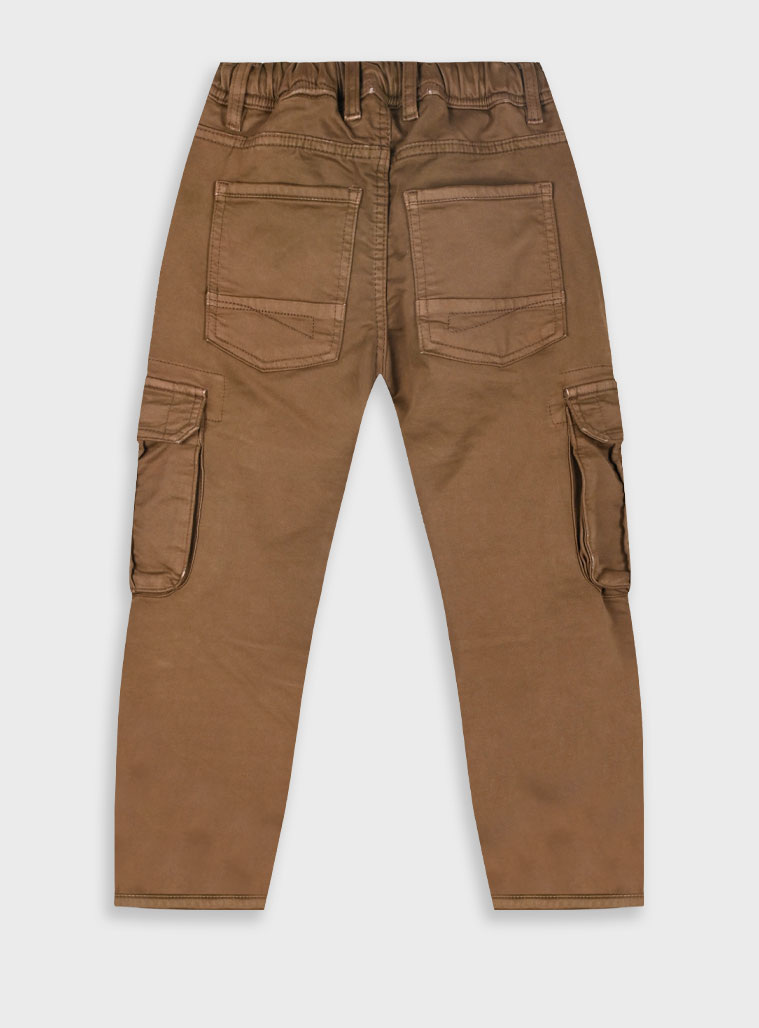 Cargo pants for boys | BROWN