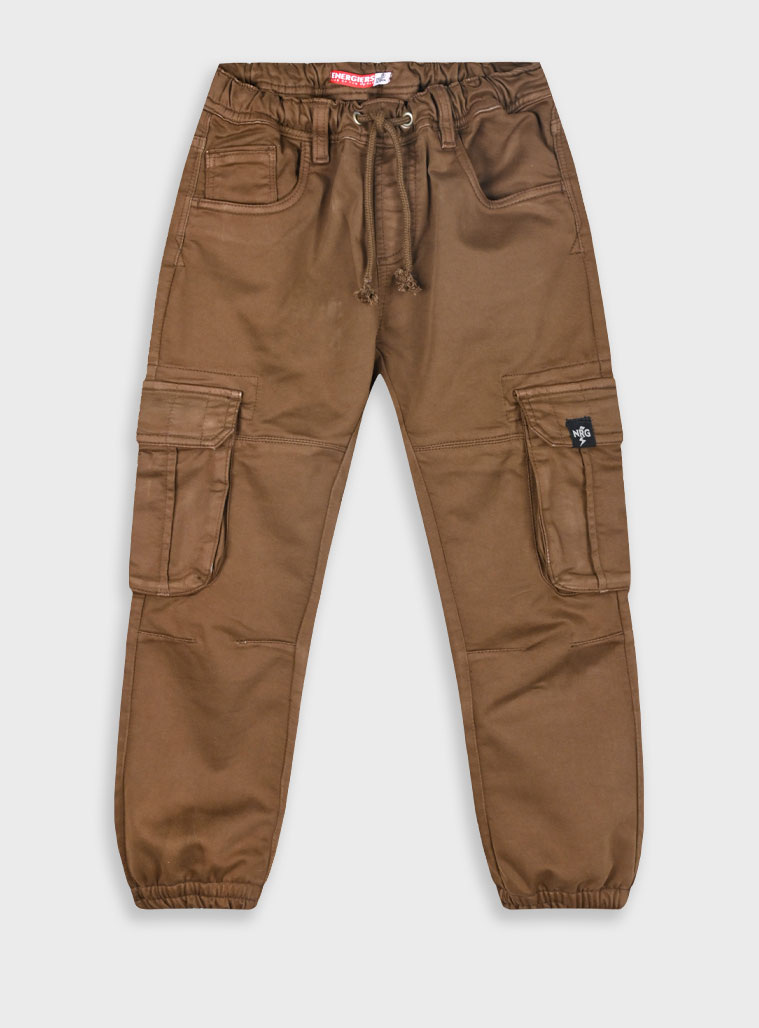 Cargo pants for boys | BROWN