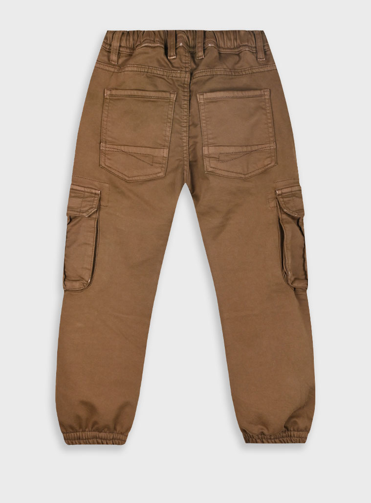 Cargo pants for boys | BROWN