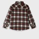 Checkered overshirt with snaps and pockets for boys | CHECK