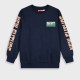 Fleece sweatshirt with prints for boys | NAVY