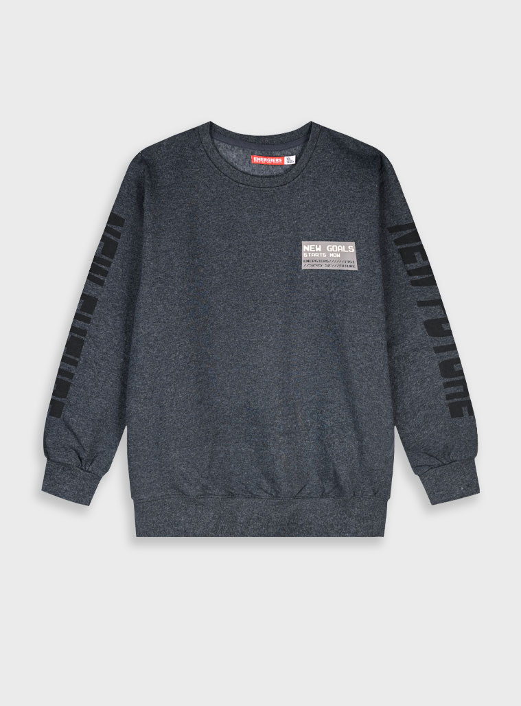 Μπλούζα φούτερ με τυπώματα για αγόρι | CLOUD GREY Μπλούζα φούτερ με τυπώματα για αγόρι | CLOUD GREY