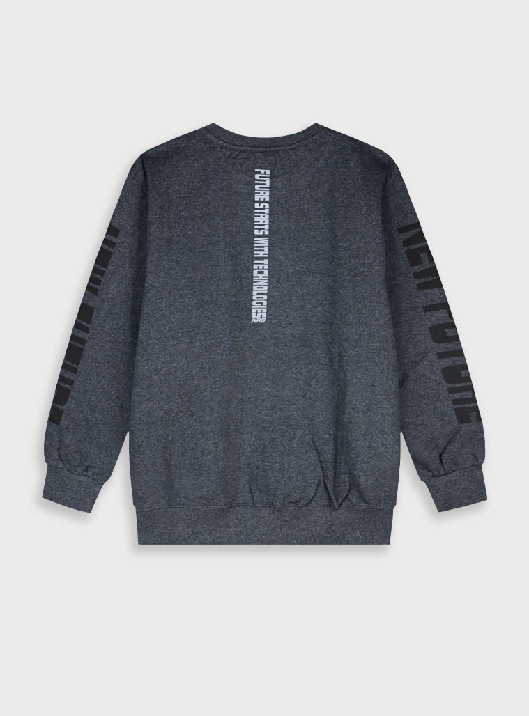 Μπλούζα φούτερ με τυπώματα για αγόρι | CLOUD GREY Μπλούζα φούτερ με τυπώματα για αγόρι | CLOUD GREY