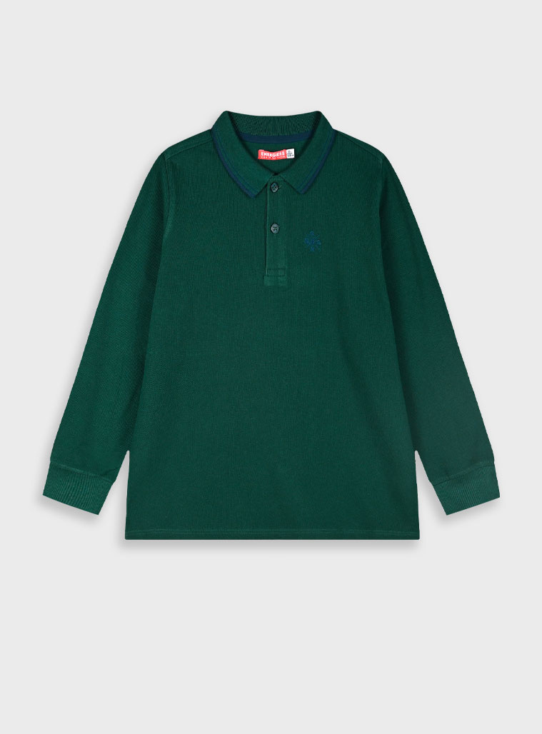 Μακρυμάνικο πόλο για αγόρι | ΣΚΟΝΙΣΜΕΝΟ ΠΡΑΣΙΝΟ Μακρυμάνικο πόλο για αγόρι | ΣΚΟΝΙΣΜΕΝΟ ΠΡΑΣΙΝΟ