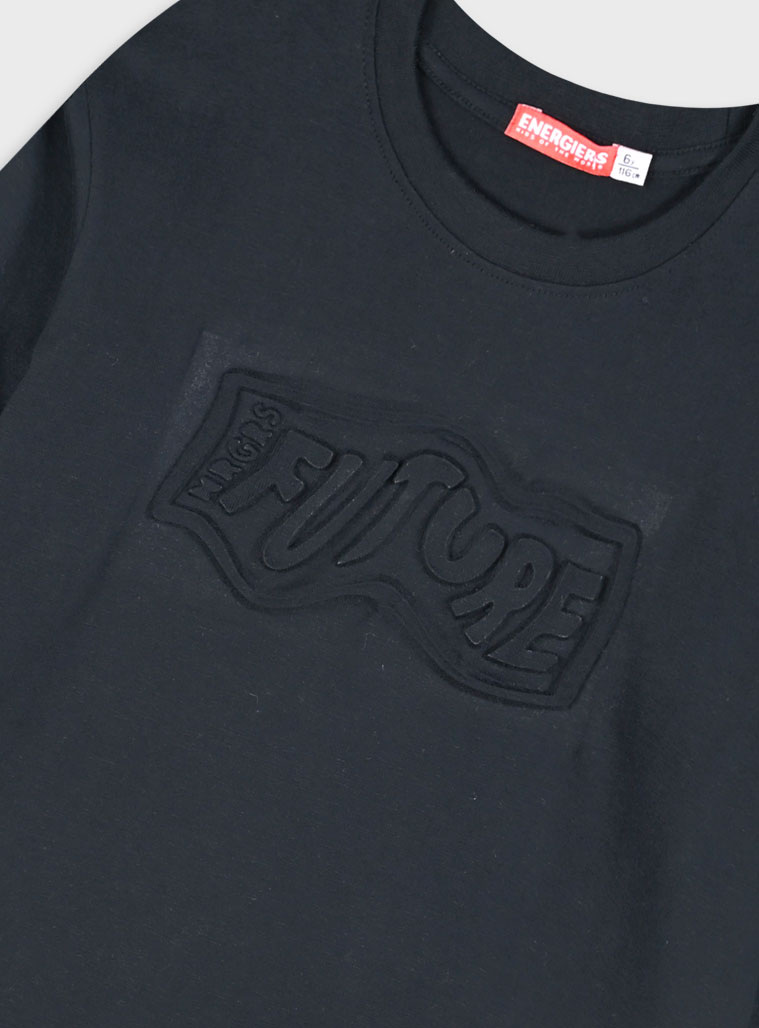 Long sleeve jersey shirt for boys | BLACK