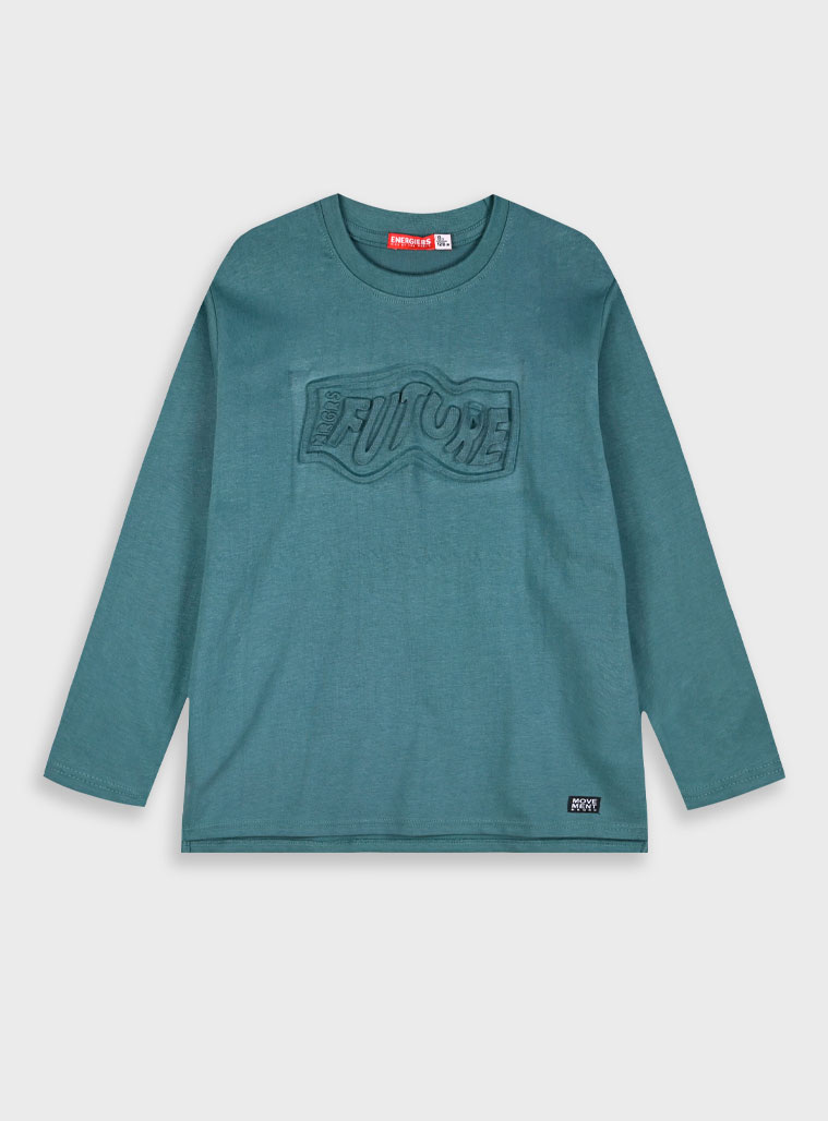 Long sleeve jersey shirt for boys | DESERT GREEN