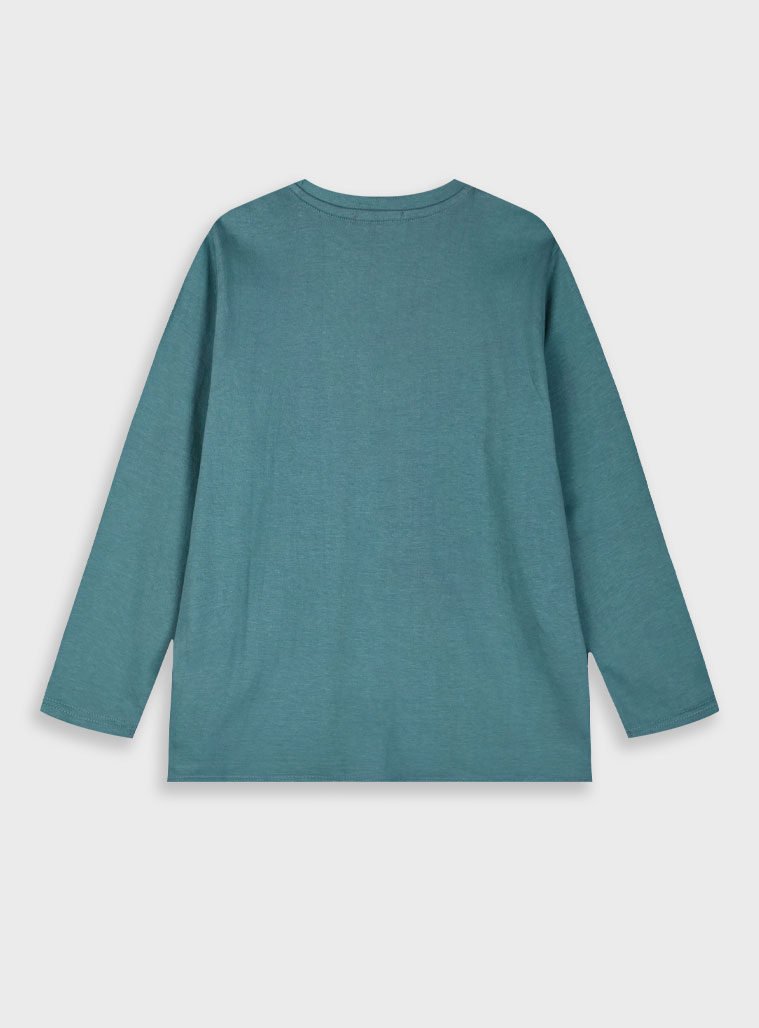 Long sleeve jersey shirt for boys | DESERT GREEN