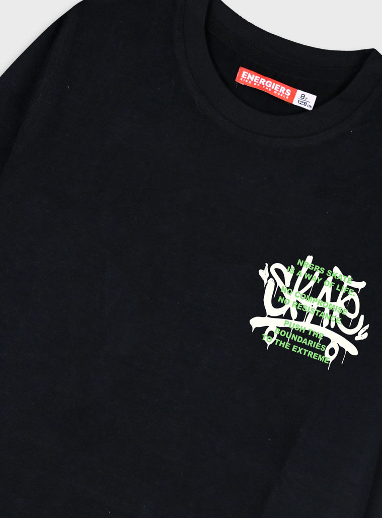 Μακό μακρυμάνικο για αγόρι | ΜΑΥΡΟ