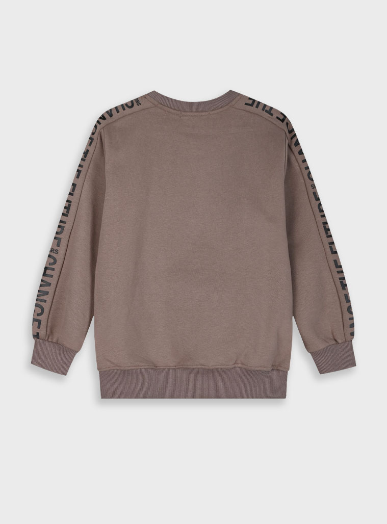 Fleece sweatshirt for boys | CLOUD GREY