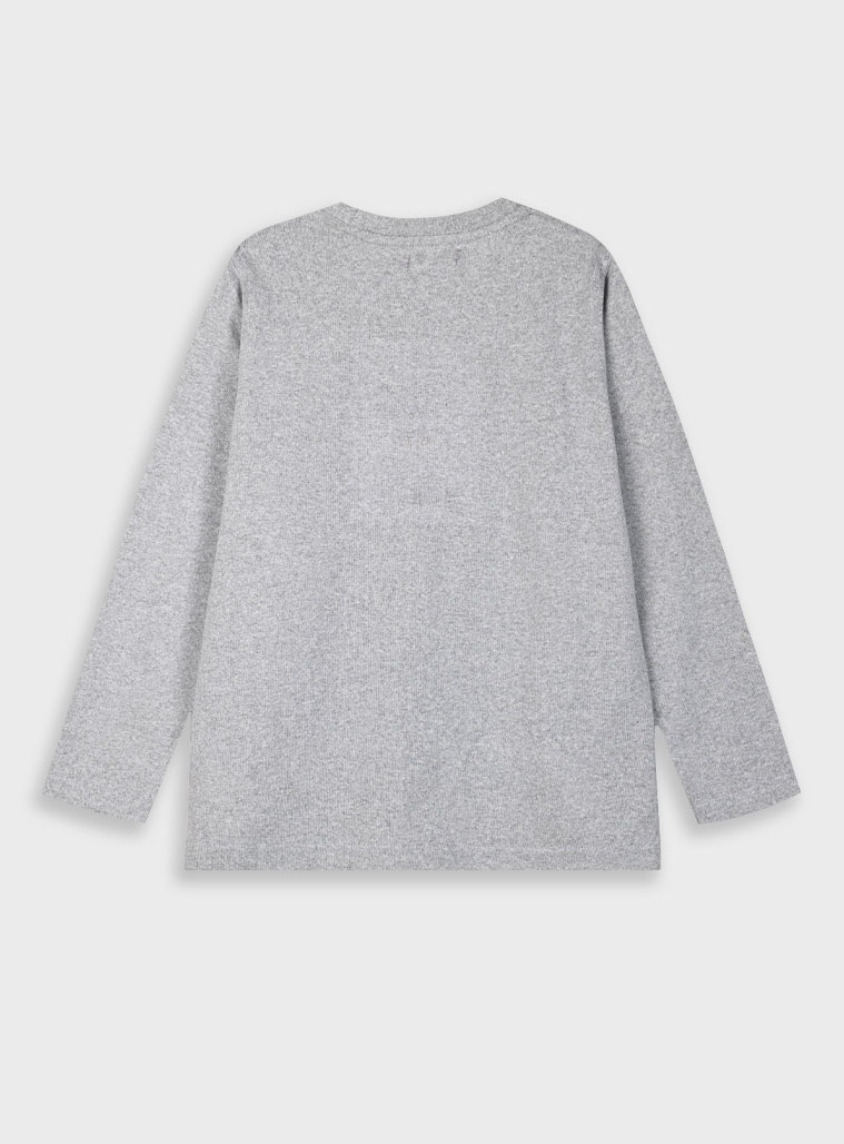Long sleeve jersey shirt for boys | GREY MELANGE Long sleeve jersey shirt for boys | GREY MELANGE