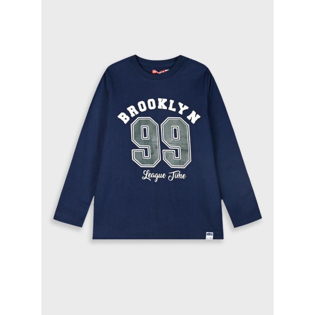 Long sleeve jersey shirt for boys | NAVY