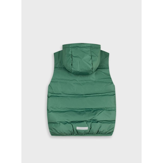 Sleeveless vest jacket | DESERT GREEN