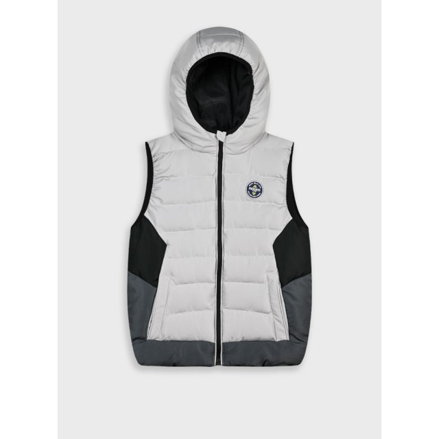 Sleeveless vest jacket | LIGHT GREY