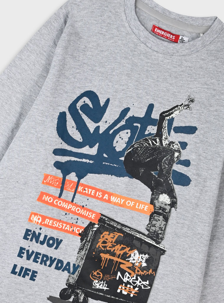 Μακρυμάνικη μπλούζα | ΜΕΛΑΝΖΕ