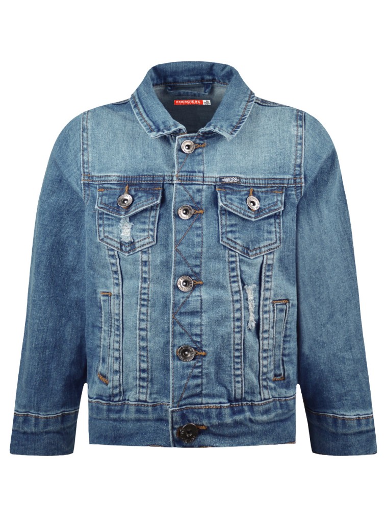 Boy΄s ripped jean jacket | BLUE DENIM