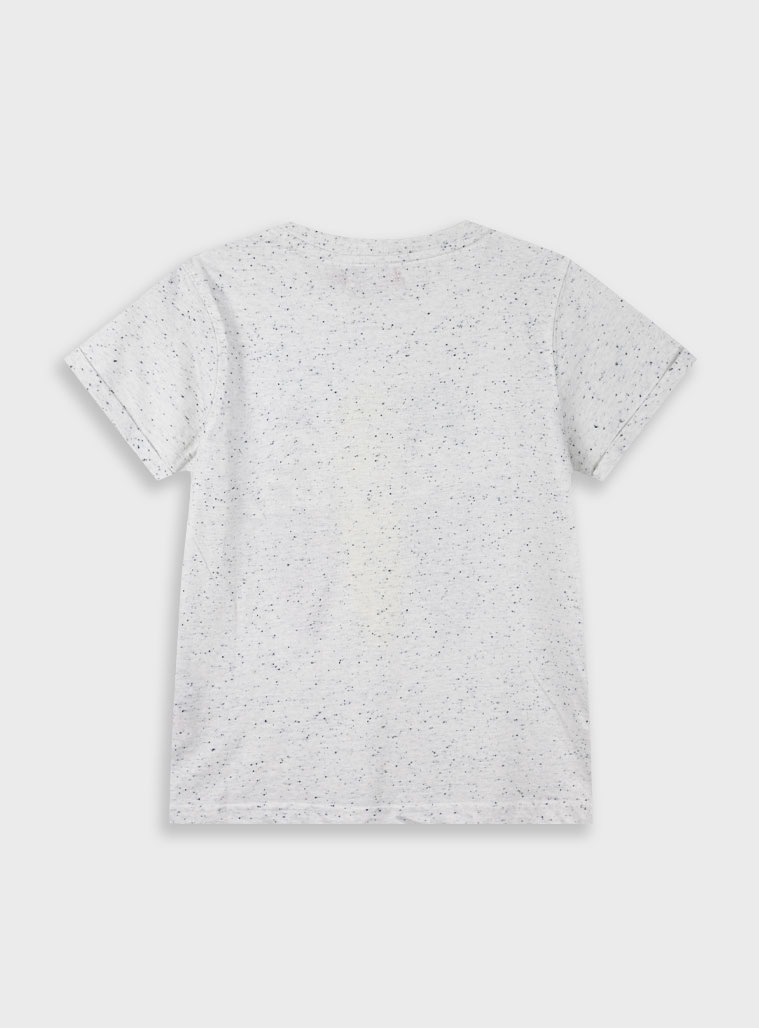 Jersey t-shirt with print for boys | ECRU