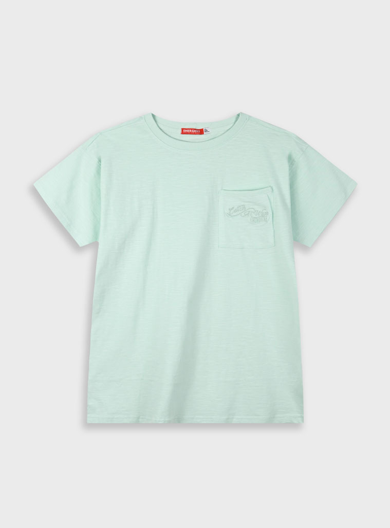 Jersey t-shirt with pocket for boys | ICE GREEN