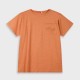 Jersey t-shirt with pocket for boys | RUST