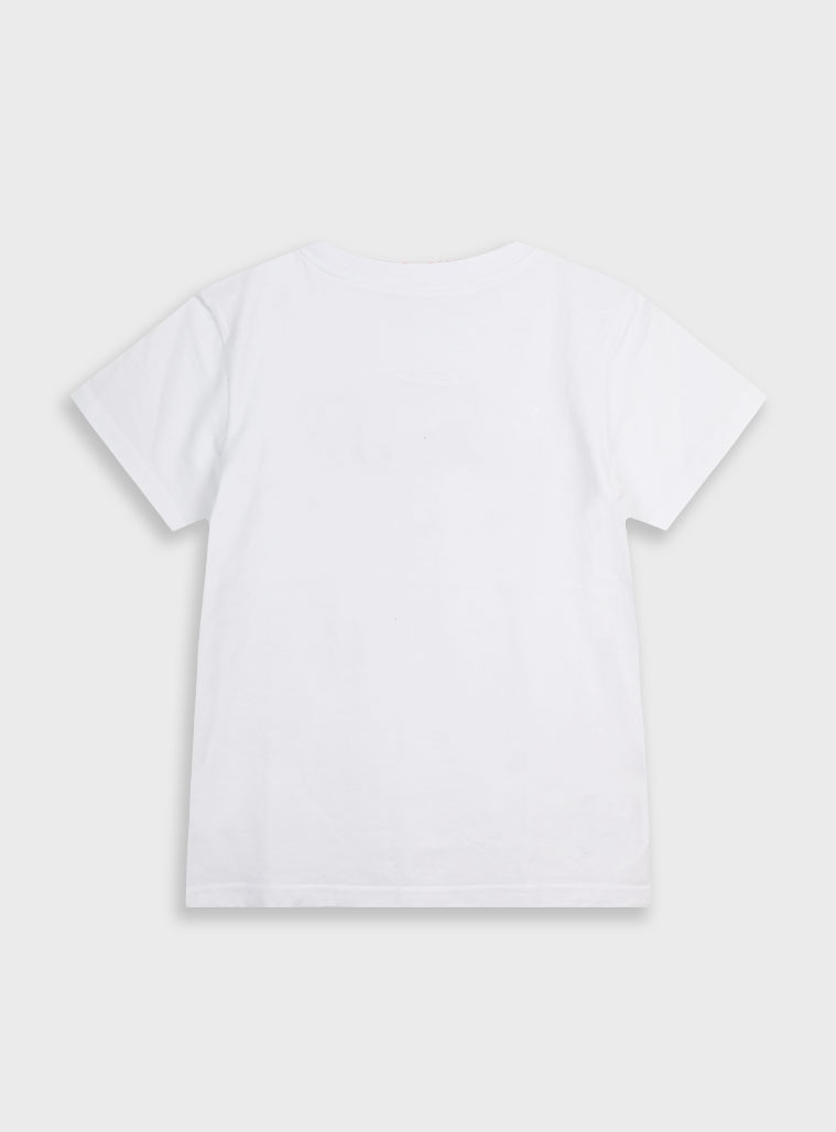 Jersey t-shirt with print for boys | WHITE