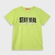 Jersey t-shirt with print for boys | LIME