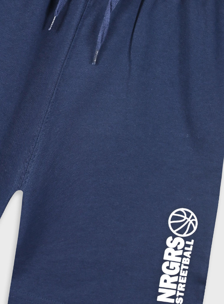 French terry bermuda for boys | NAVY