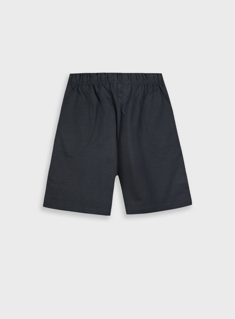 French terry bermuda for boys | BLACK