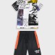 Jersey 2 piece set for boys | BLACK