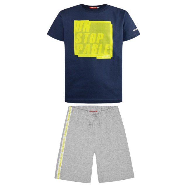Jersey set print Unstoppable | GREY MELANGE