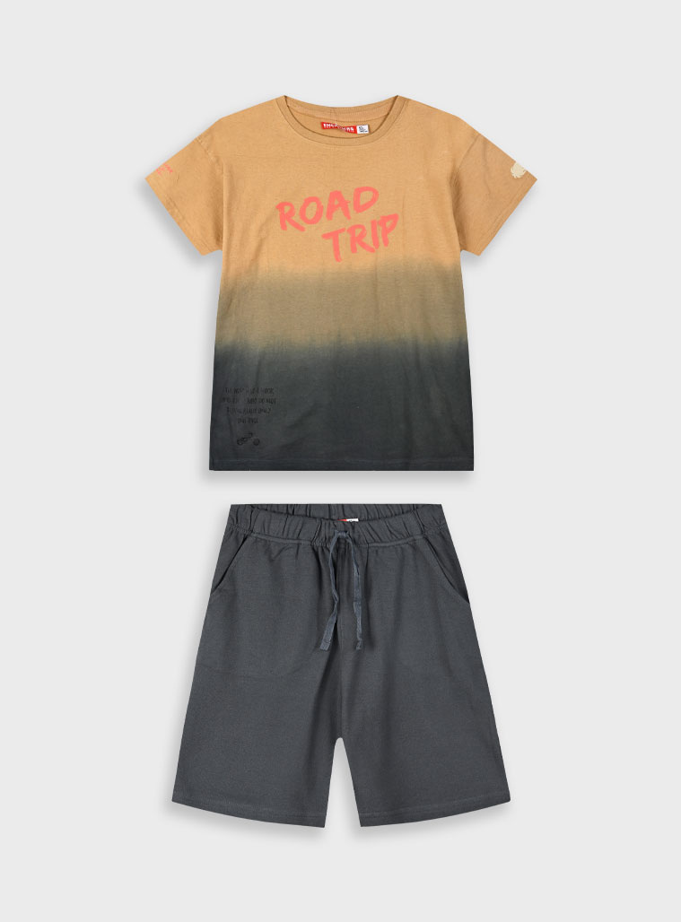 Jersey 2 piece set for boys | ANTHRACITE